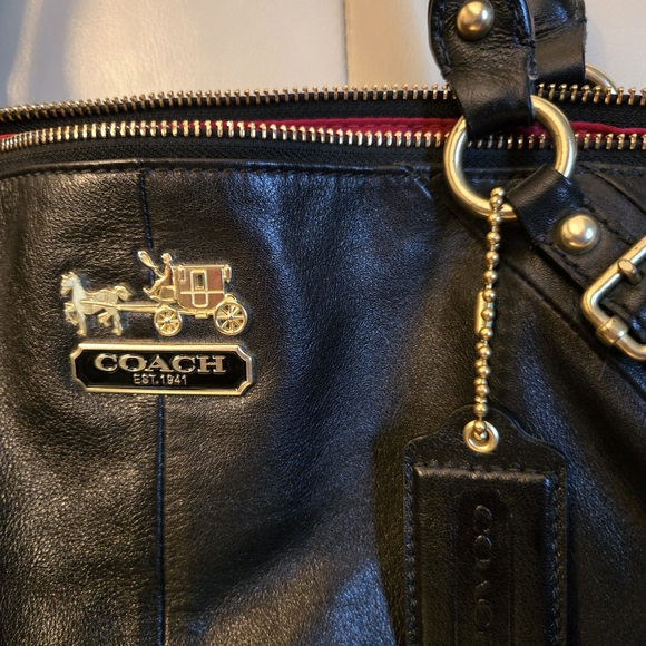 Coach Large Madison Sophia Satchel 15955 Black - Picture 2 of 4